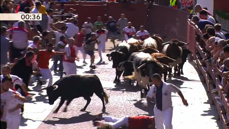 Imagen Veloz y comprometido tercer encierro de Sanse 2018