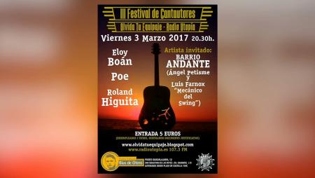 Imagen Radio Utopía organiza el III Festival de Cantautores en Sanse