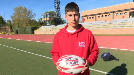 Imagen En primer plano con Alejandro Velasco, joven promesa deportiva del Sanse Scrum Rugby