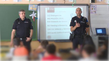 Imagen La Policía Local de Sanse imparte charlas en los centros educativos...