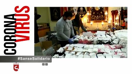 Imagen Mascarillas y batas hechas a mano, el gesto solidario de la Hermandad...