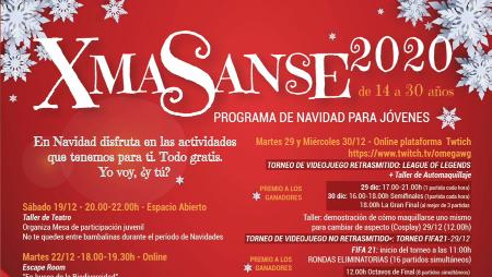 Imagen Xmas Sanse llena de actividades el Centro Joven por Navidad