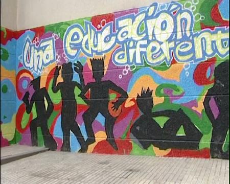 Imagen Pasó en Sanse... Mural contra la drogadicción