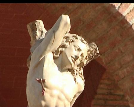 Imagen La imagen de San Sebastián Mártir recorre el casco histórico de Sanse