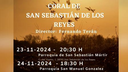 Imagen La Coral de San Sebastián de los Reyes actúa por Santa Cecilia el 23 y...