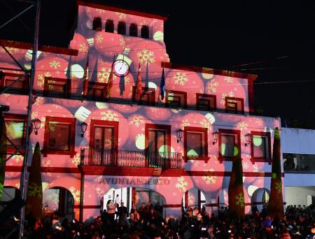 Video mapping navideño