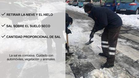 Imagen Cómo esparcir la sal de deshielo